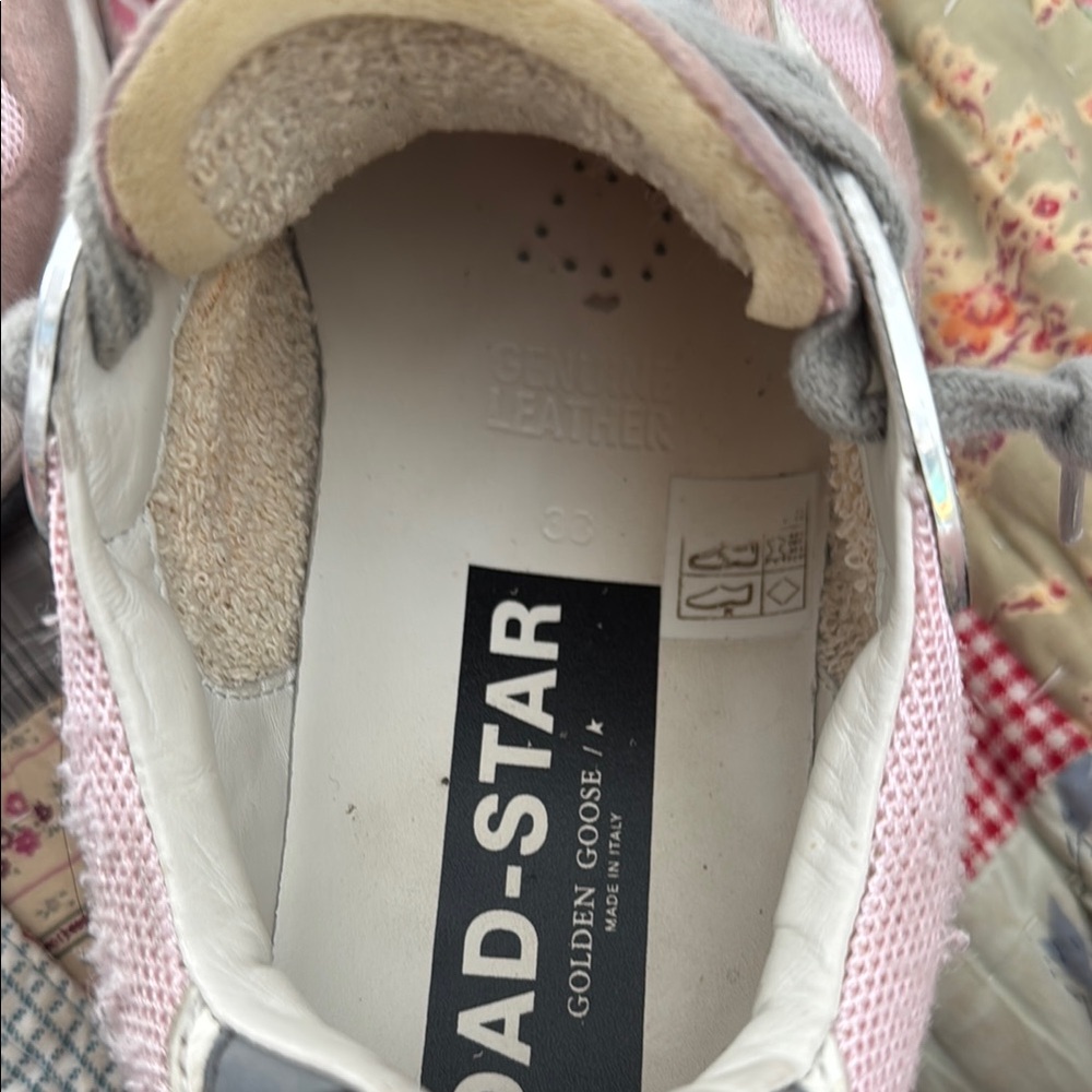 Trendy Pink and Gray Sneakers with Star Accent - Picture 11 of 13